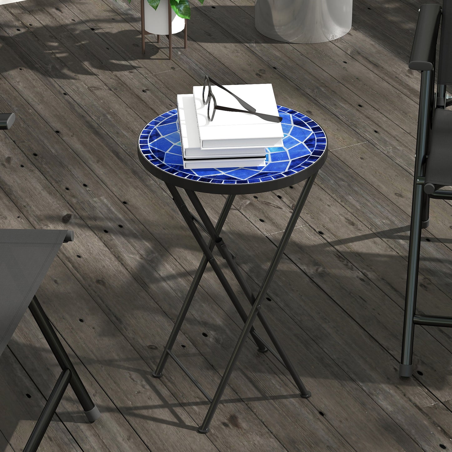 Mosaic Outdoor Garden Table (4)