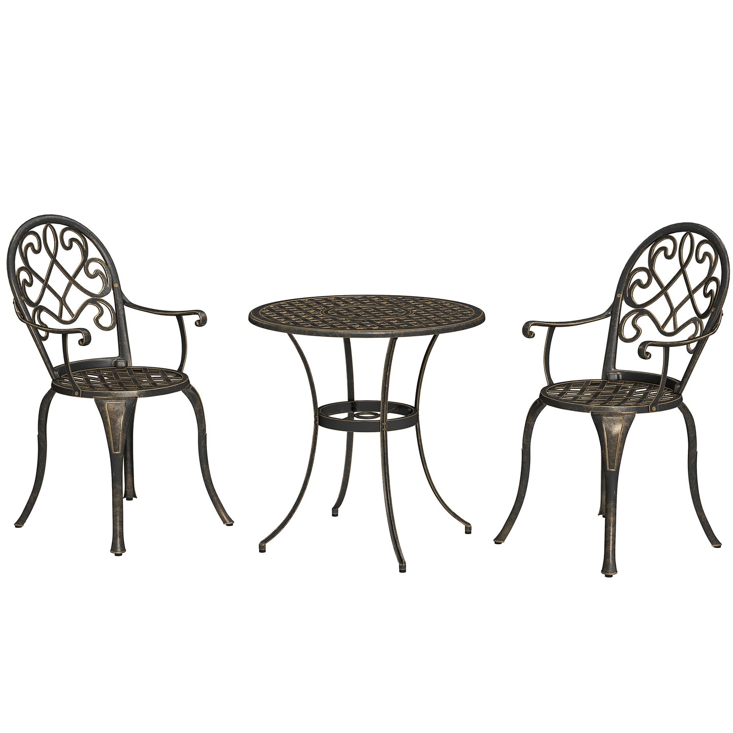 Three-Piece Elegant Aluminium Garden Set