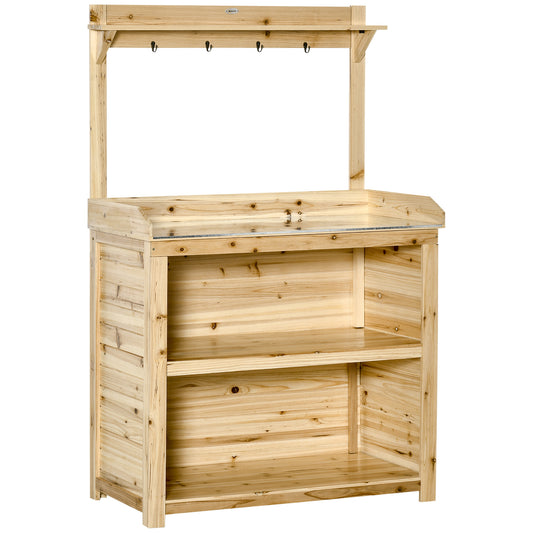 Garden Potting Bench Table