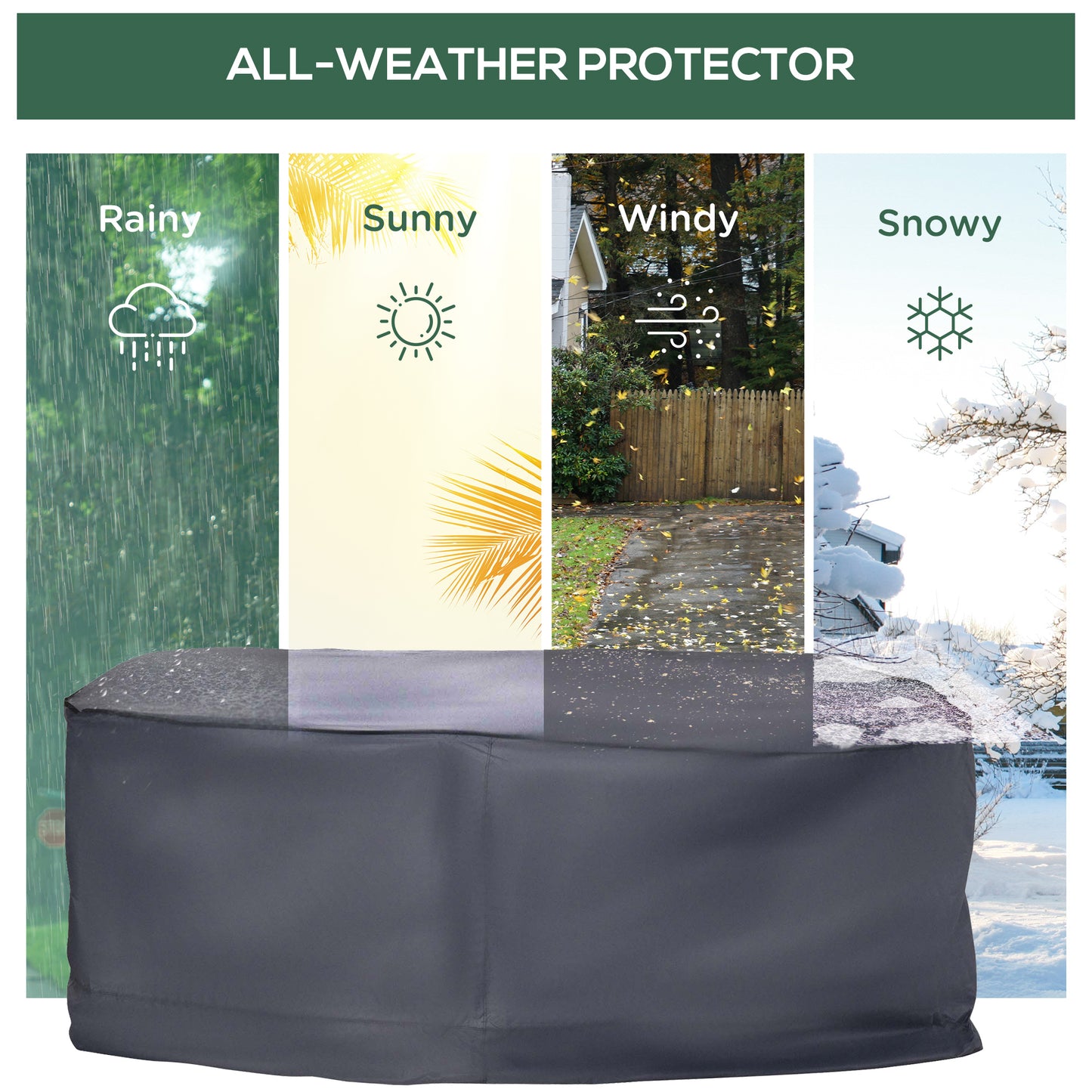 Garden Furniture Cover, Waterproof Windproof 420D Heavy Duty Oxford