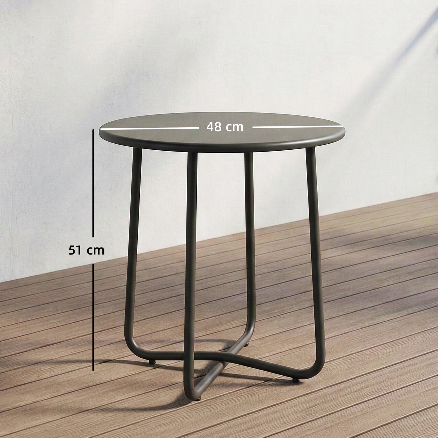 48 cm Round Garden Side Table