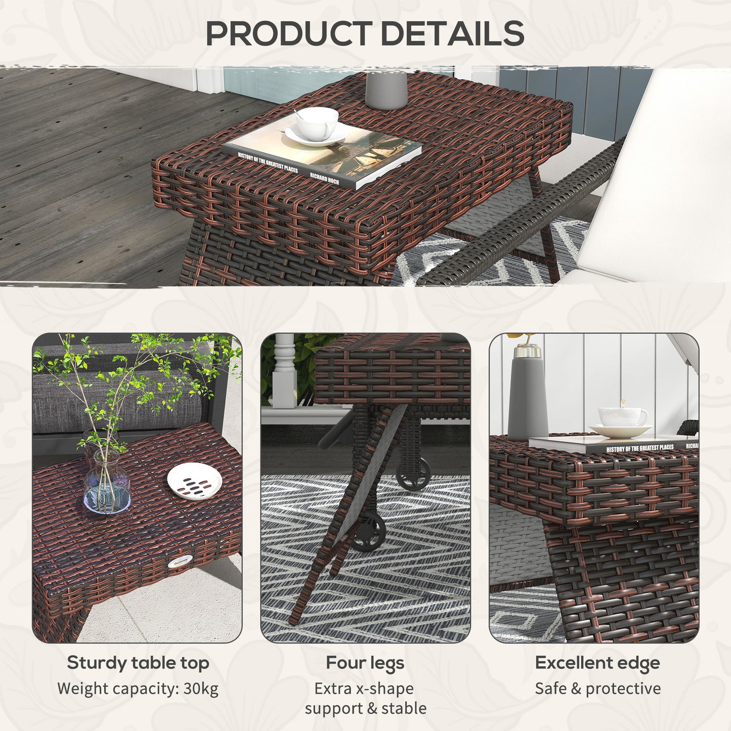 Foldable Outdoor Side Table