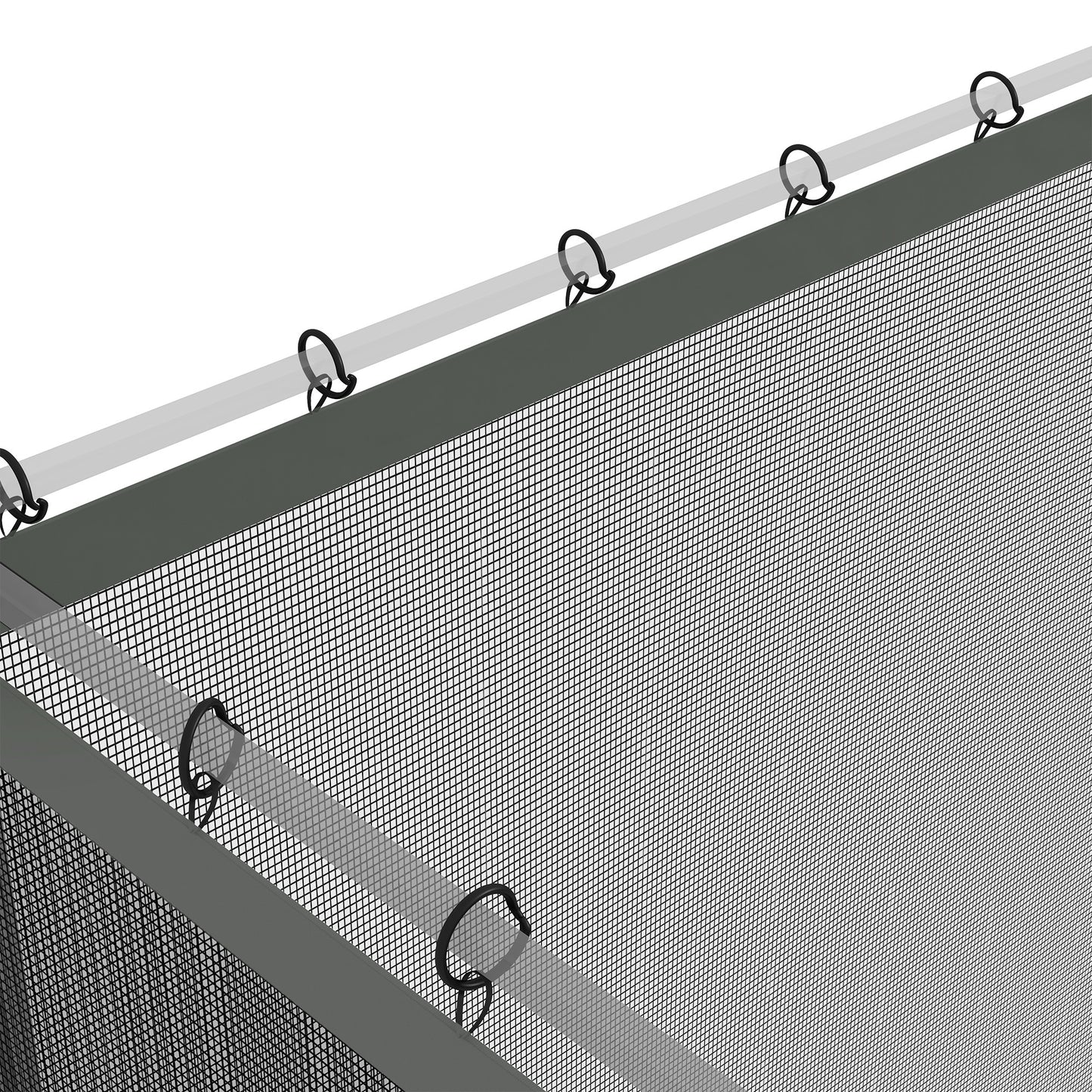 352 x 207cm Universal Replacement Mesh Sidewall Netting