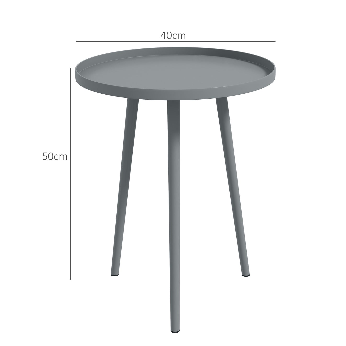 Round Garden Coffee Table, Outdoor Side Table