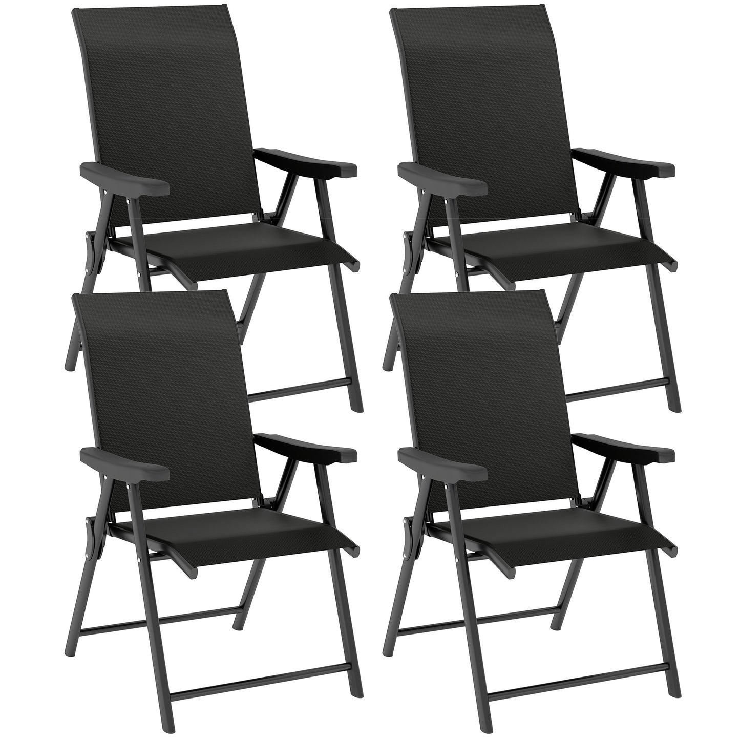 Set of Four Folding Outdoor Chairs