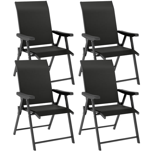 Set of Four Folding Outdoor Chairs