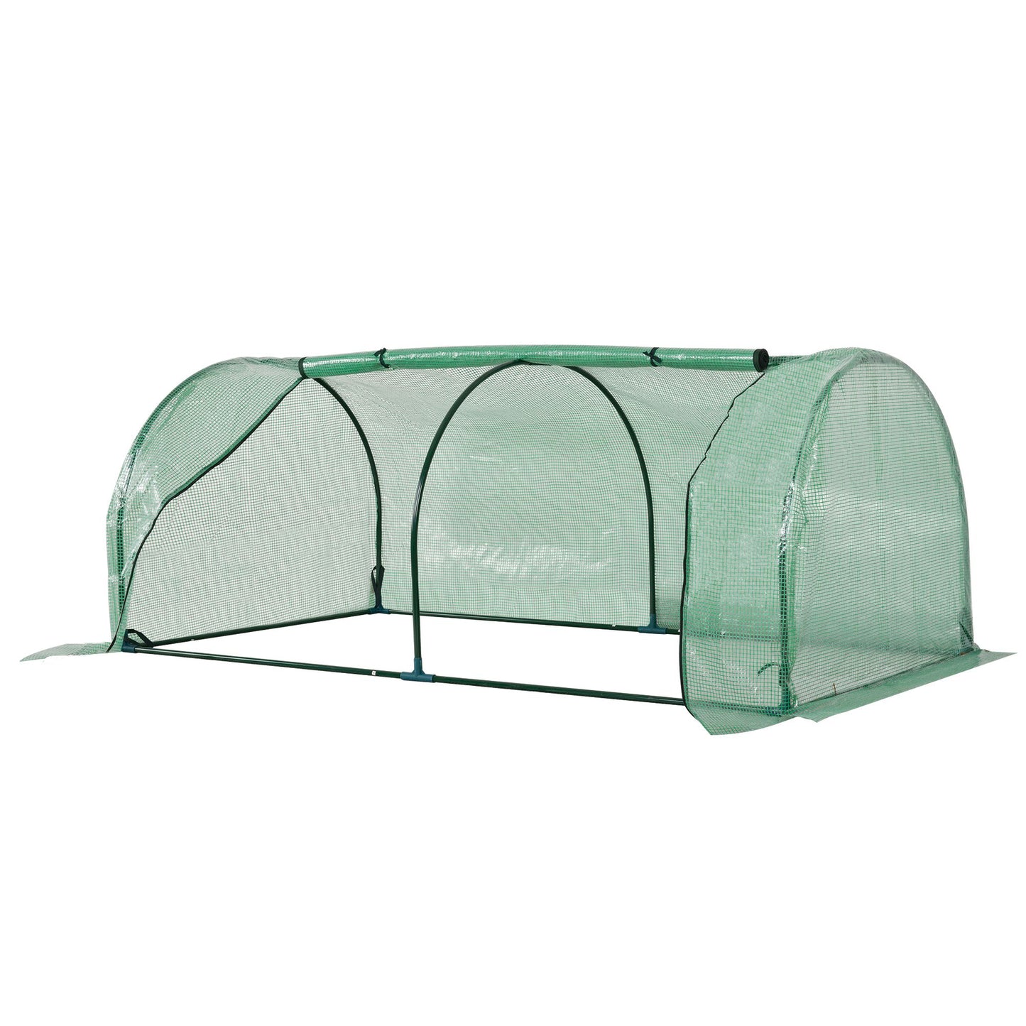 Tunnel Greenhouse Green Grow House for Garden Outdoor, Steel Frame