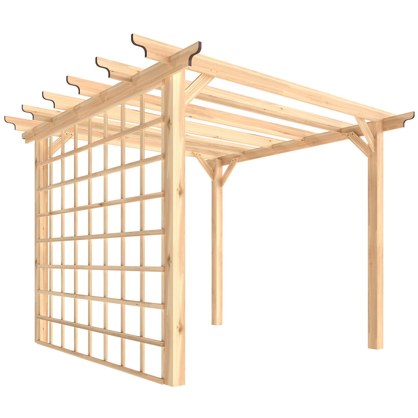 3 x 3 m Wooden Pergola Kit (3)