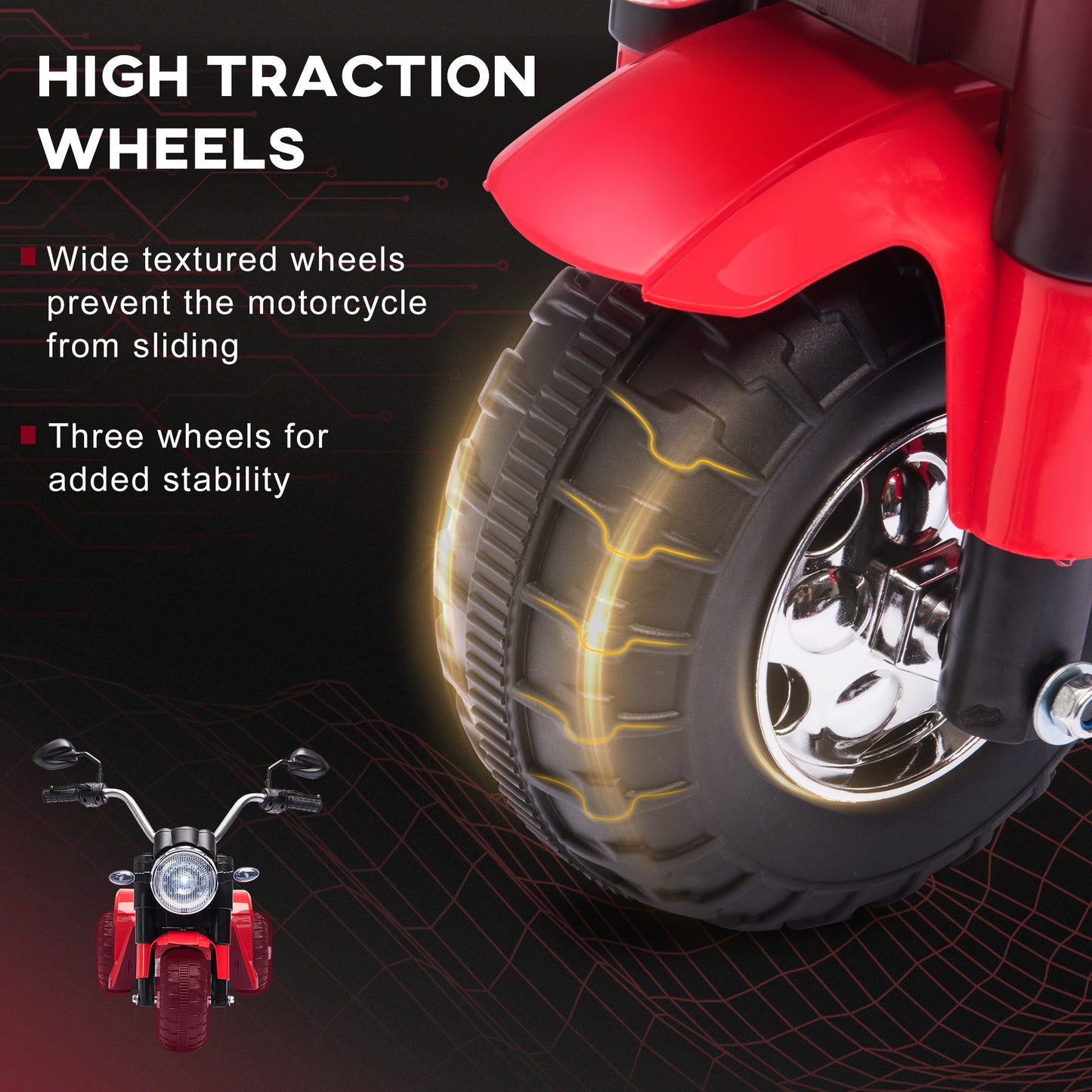 6V Kids Electric Motorbike 3 Wheels Ride On Toy