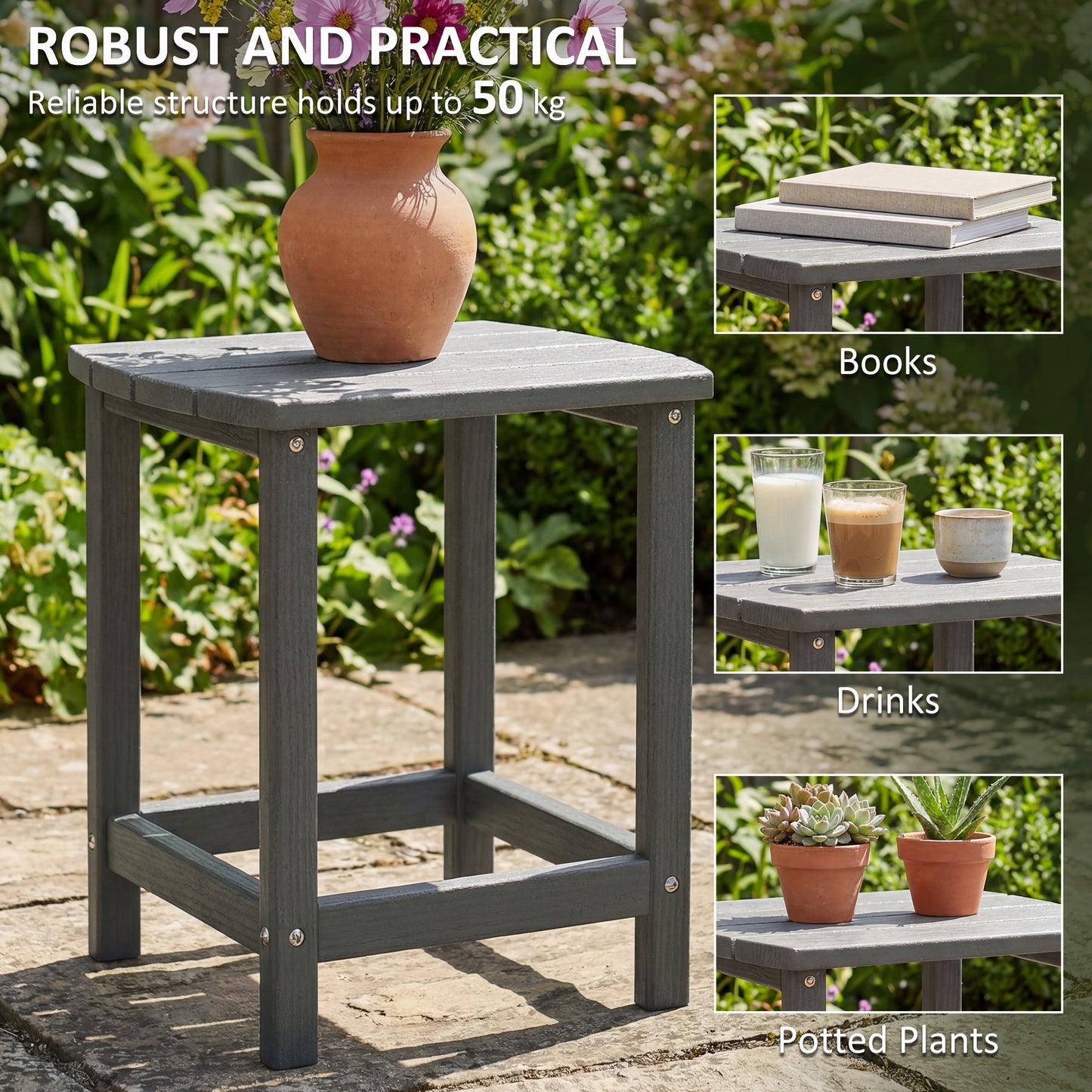 Outdoor Side Table, Garden Coffee Table
