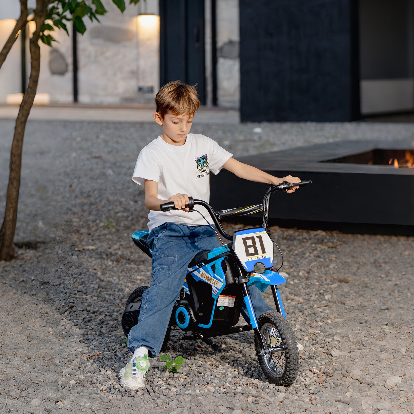 Kids Electric Motorbike 3 Gearboxes Speed Ride on Motorcycle (1)
