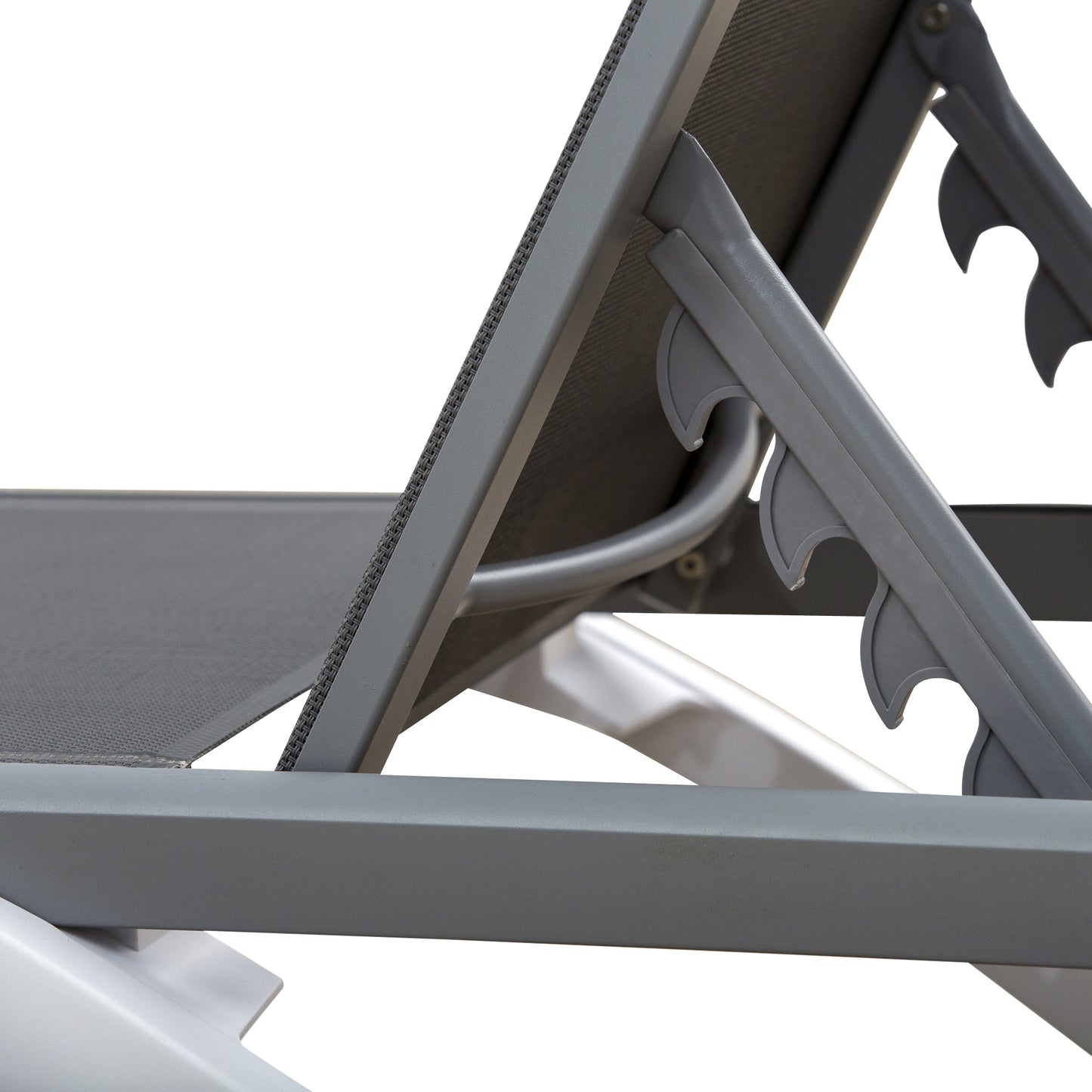 Aluminium Frame Sun Lounger, with Adjustable Back