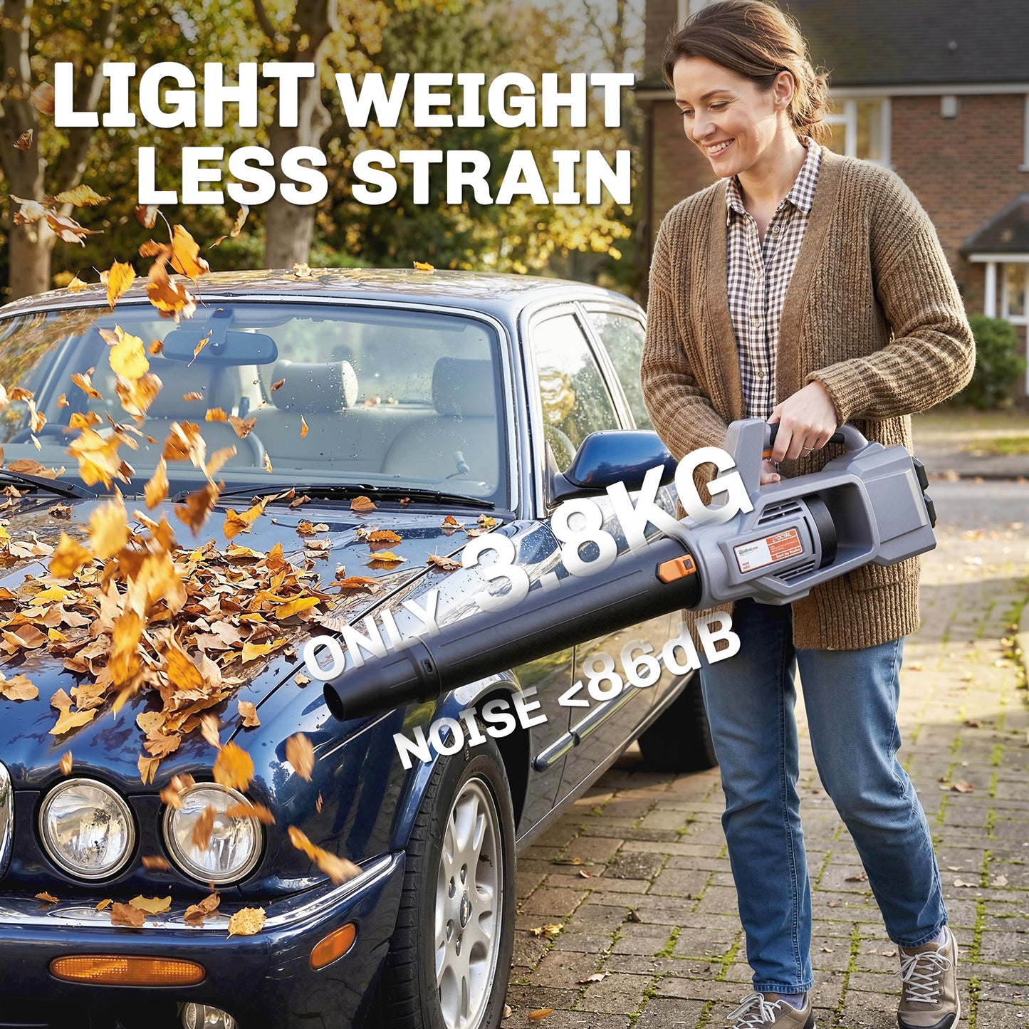 Leaf Blower Cordless with 2 x 4000mAh Batteries & Charger